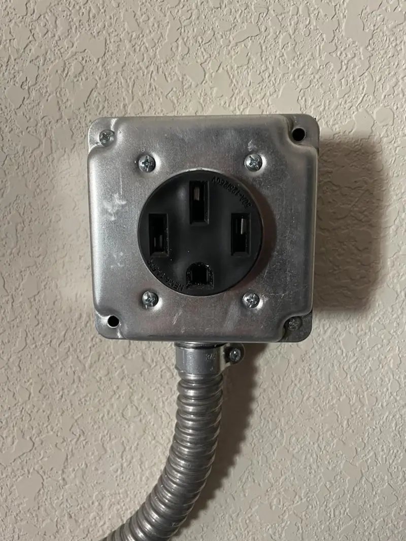 NEMA 14-50 outlet installed for Electrical Panel Upgrade in Towamencin